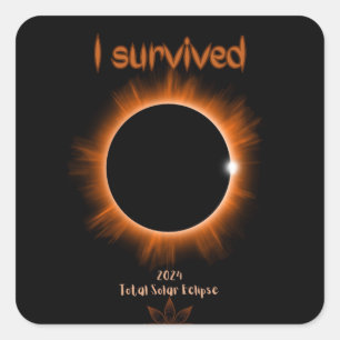 Carré Sticker Solaire Eclipse 2024