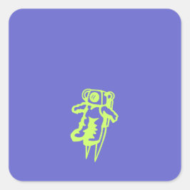 Carré Sticker Spaceman
