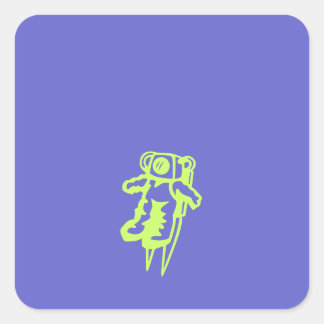 Carré Sticker Spaceman