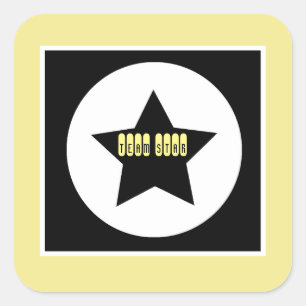 Carré Sticker Star Funky Chef d'équipe