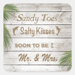 Carré Sticker Sun Kissed Sandy Tots Salty Kisses