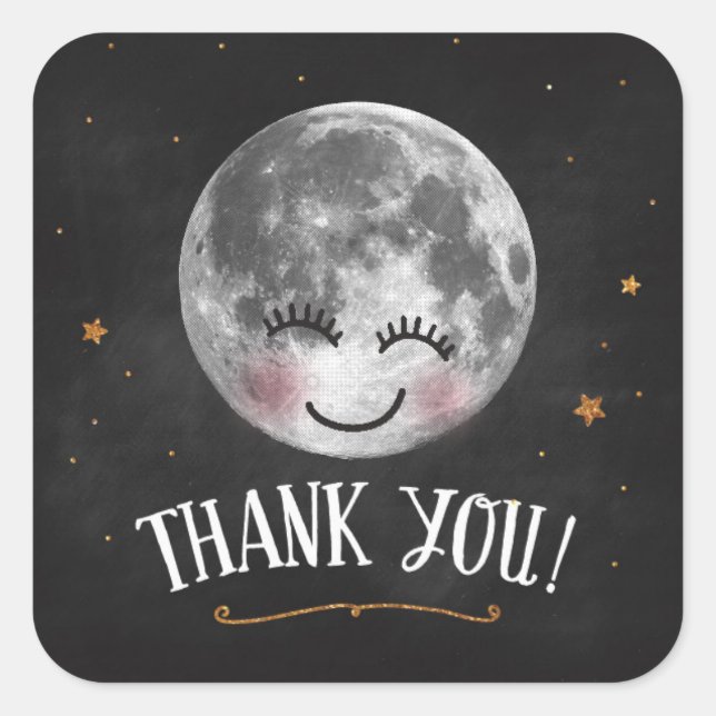 Carré Sticker sur le Merci de la Lune (Devant)