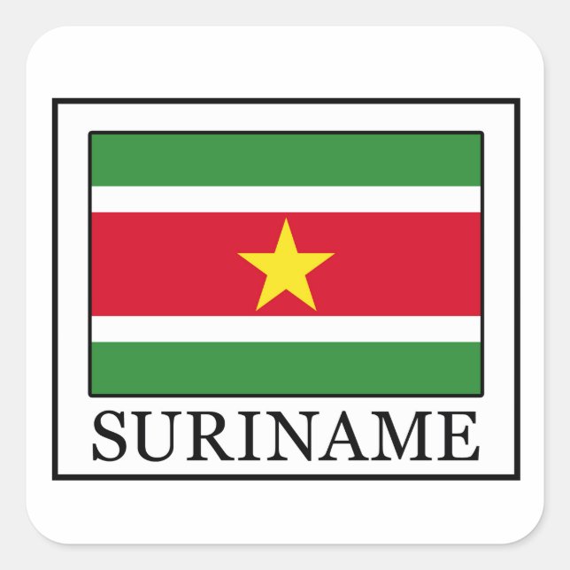 Carré sticker Suriname (Devant)
