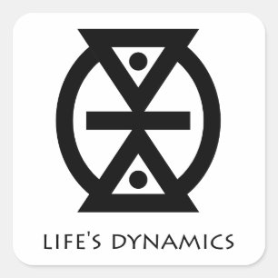 Carré Sticker Symbole Adinkra (Mmere Dane)