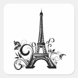 Carré Sticker Tour Eiffel