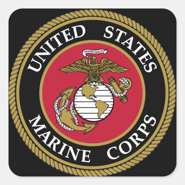 Carré Sticker US Marine Corp (Devant)