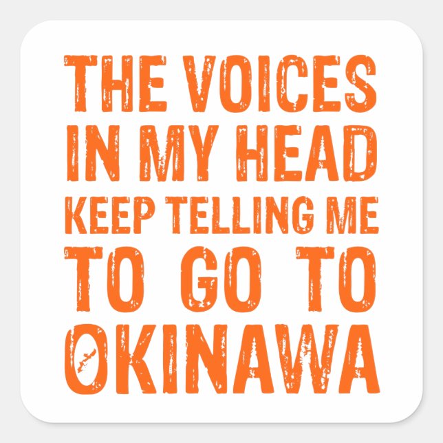 Carré Sticker Voices Of Okinawa (Devant)