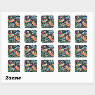 Carré Sticker William Morris Strawberry Thief