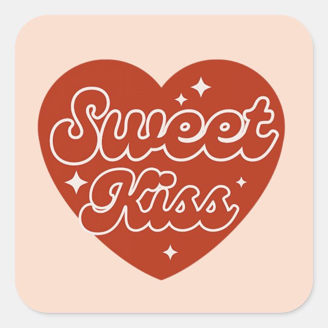 Carré Sweet Kiss Sticker (Devant)