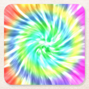 Carré Tie Dye Pub Board Dessous de verre