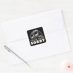 Carré Train est parti Désolé Sticker