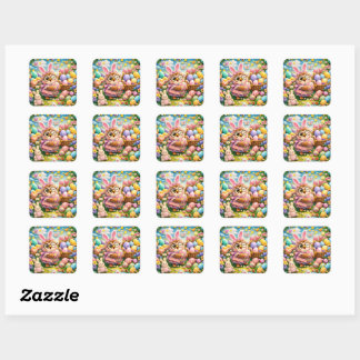 Carré Trims and floral sticker sheet description