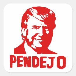 Carré Trump craint : Porto Rico "Pendejo" Sticker