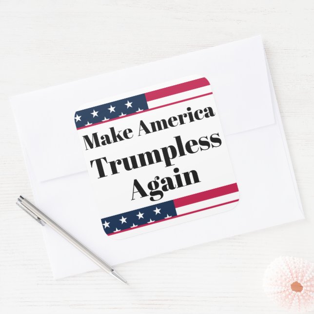 Carré Trumpless Sticker (Enveloppe)