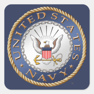 Carré U.S. Navy Veteran Sticker