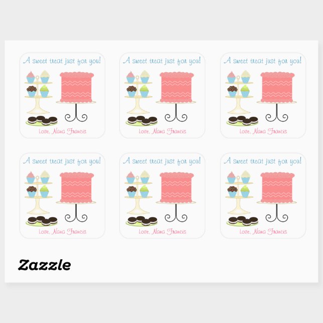 Carré Un Sticker À Cuisson Sucré (Feuille)