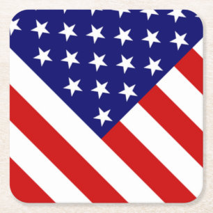 Carré USA Flag dessous de verre cn