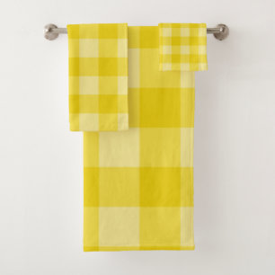 Carré Vichy Jaune Ensoleillé Heureux