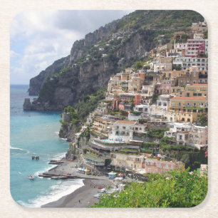 Carré Village de Positano aux dessous de verre de côte