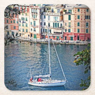 Carré Voile vers Portofino, Dessous de verre Italia