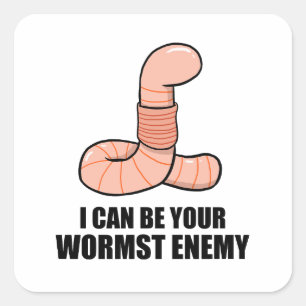 Carré Votre Pire Sticker À Pun De Terme Ennemi