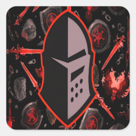 Carré Warrior Quote Sticker Motivation That Sticks