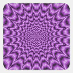 Carré Web explosif dans Sticker violet