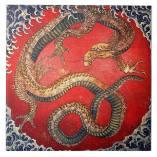 Carreau 北 斎 龍 の, 北 Hokusai Dragon, Hokusai, Art