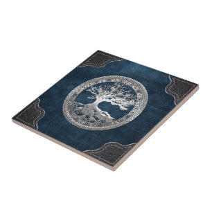 Carreau [100] Arbre Celtique de Vie [Argent]