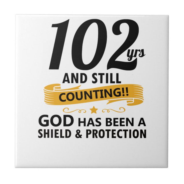 Carreau 102 ans et toujours l'anniversaire (Devant)