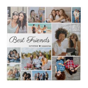 Carreau 12 Photo Collage Meilleurs Amis Pour Toujours