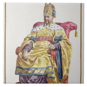 Carreau 1662-1722) empereurs Manchu de Kang Tsi (de la