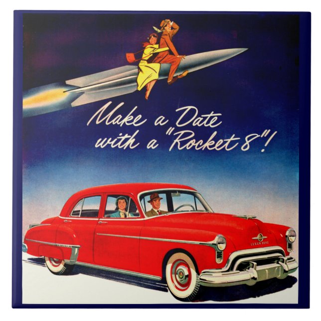 Carreau 1950 Faire une date avec Rocket 8 (Devant)