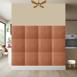 Carreau #1 Carrelage en céramique en bois d'orange brûlé r
