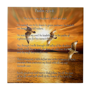 Carreau 23:1 de psaume - 6 le seigneur Is My Shepard
