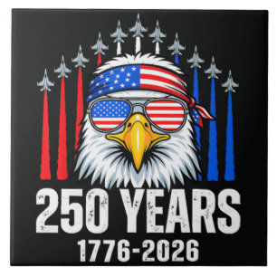 Carreau 250e anniversaire USA aigle patriotique 250e