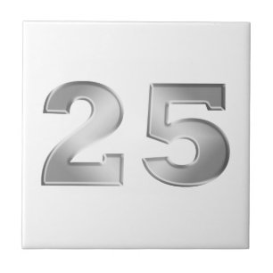 Carreau 25e anniversaire d'argent