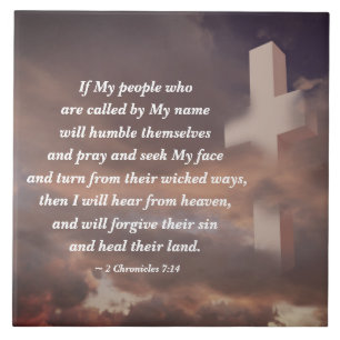 Carreau 2 Chroniques 7:14 Si mon peuple prie