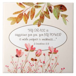 Carreau 2 Corinthians 12:9 My GRACE is sufficient for you
