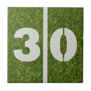 Carreau 30ème Tuile personnalisable du football