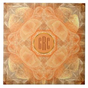 Carreau 3 initiales Monogramme Carrelage en céramique en d