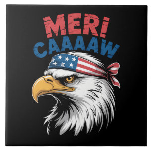 Carreau 4 juillet Aigle Liberté Patriotique