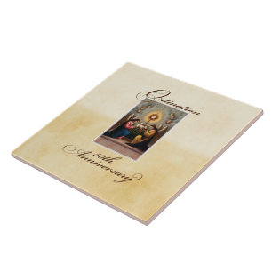 Carreau 50e anniversaire d'ordination Anges à l'autel