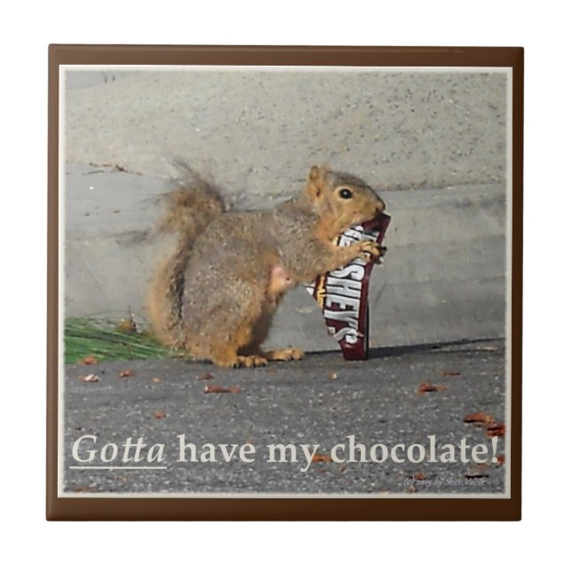 Carreau A obtenu d'avoir ma tuile décorative de chocolat (Devant)