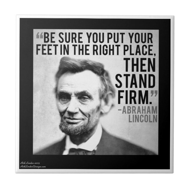 Carreau Abe Lincoln & Citation "Stand Firm" (Devant)