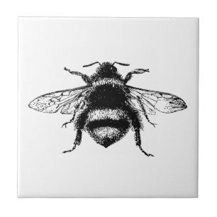 Carreau Abeille bourdon vintage