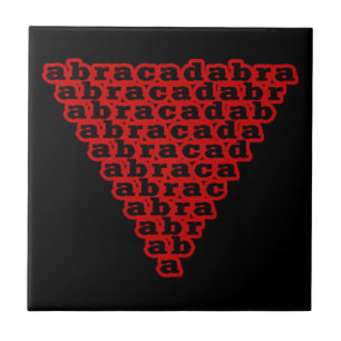 Carreau Abracadabra inversé de triangle