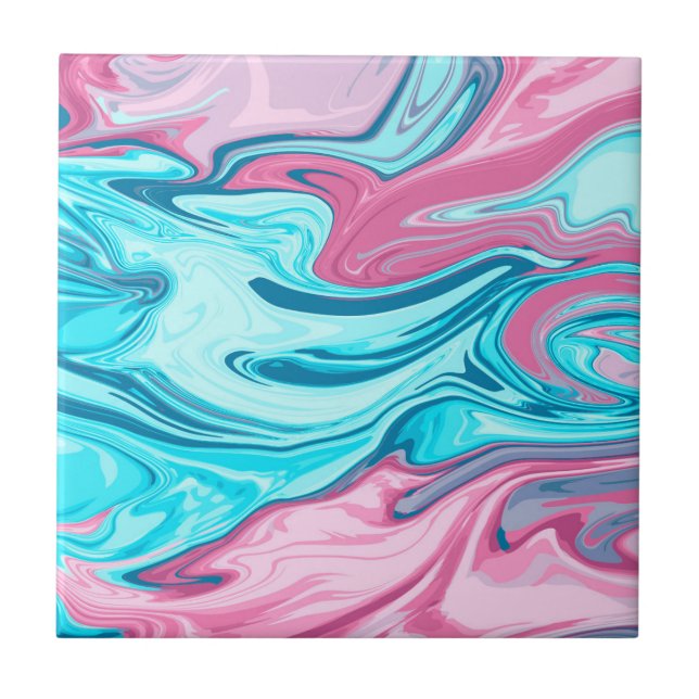 Carreau Abstract elegant fluide marble liquide (Devant)