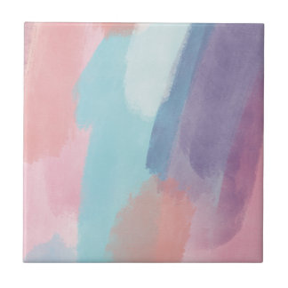 Carreau Abstract Paint Brush Strokes Design Colorful