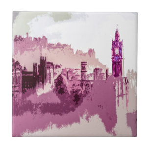 Carreau Abstract Painting Edinburgh Capital of Scotland